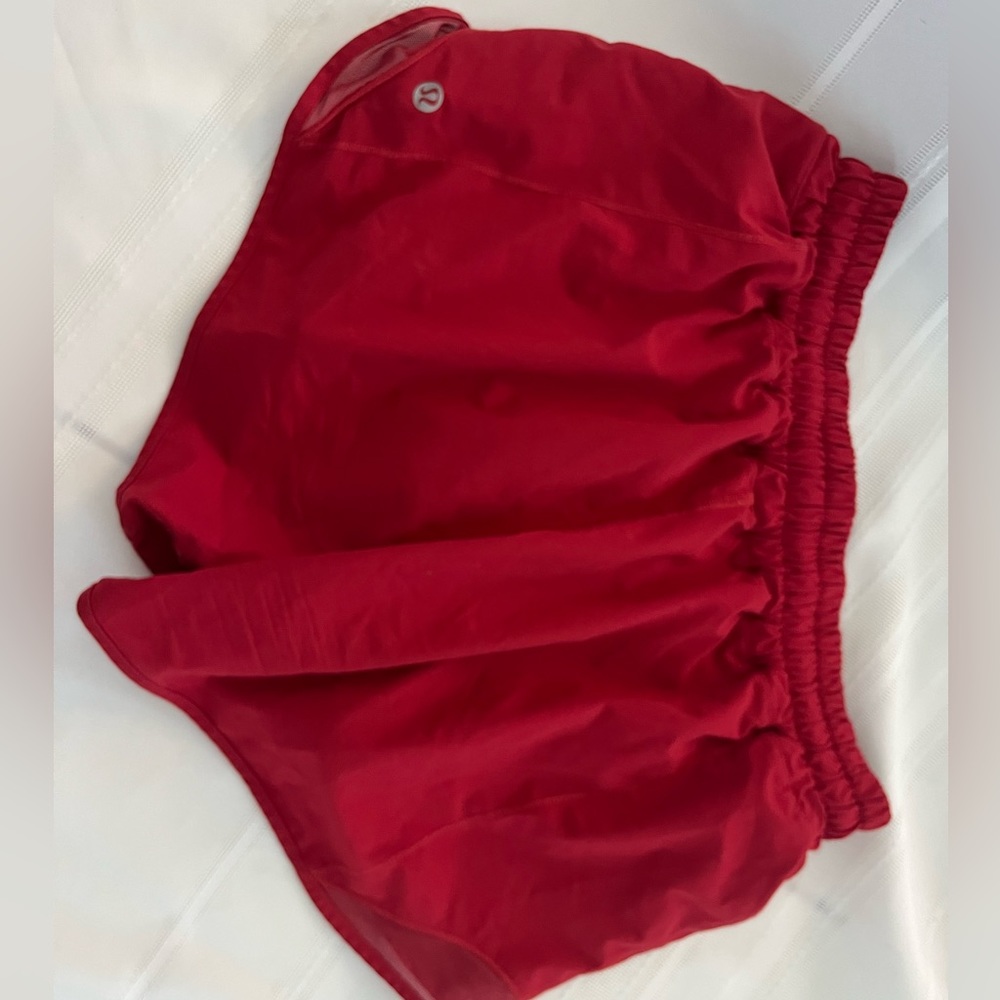 RED Lululemon Hotty Hot shorts!!